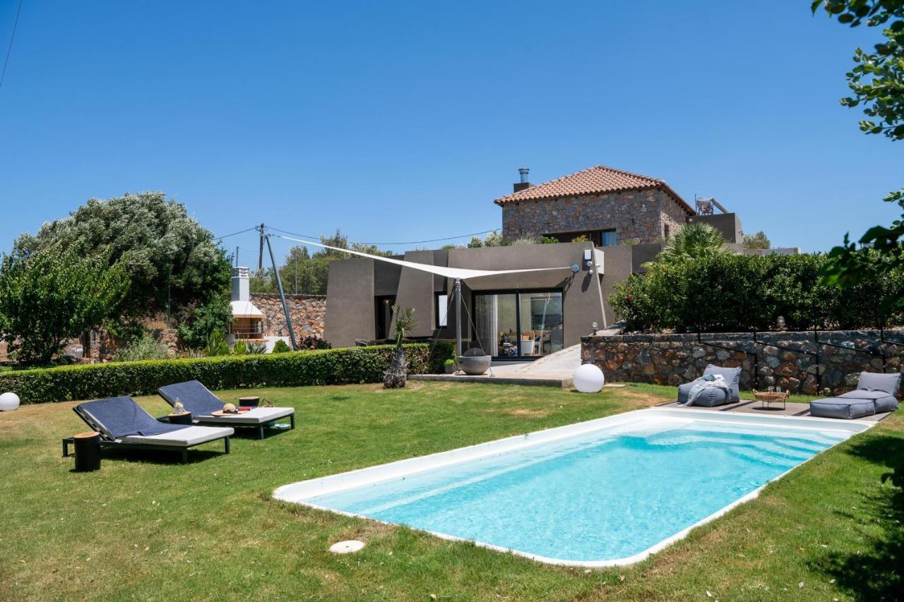 Lithari Luxury Villa With Private Pool, Your Perfect Retreat, Crete Агиос-Николаос Экстерьер фото